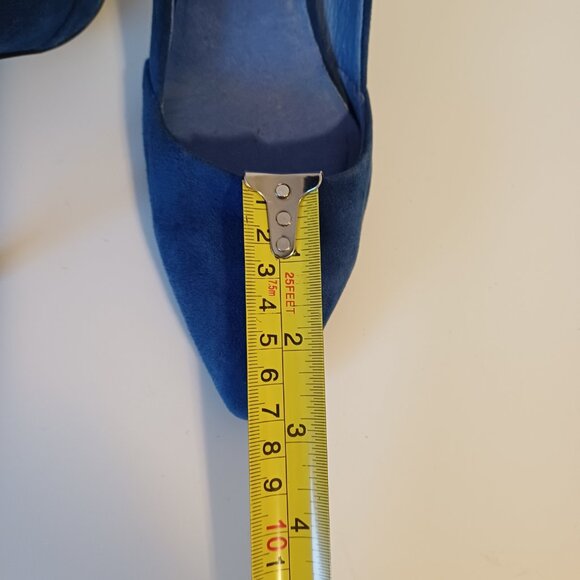 The Wishbone Collection Royal Blue Suede Pumps Heels Size 6.5 M - Picture 7 of 8